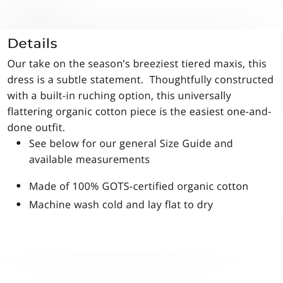 NWOT, Lyra Organic Cotton Tiered Maxi Dress in Blue, size XS - Picture 6 of 9